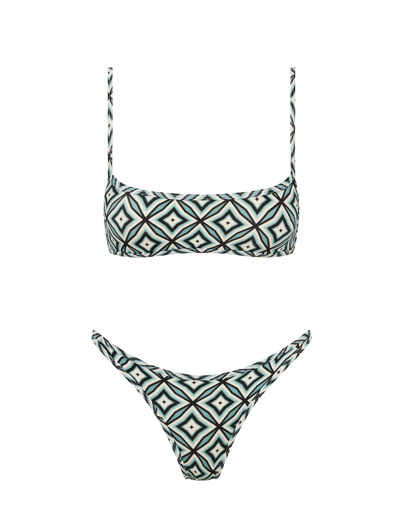MIMA - POLLO Geometric Crop Bikini Set